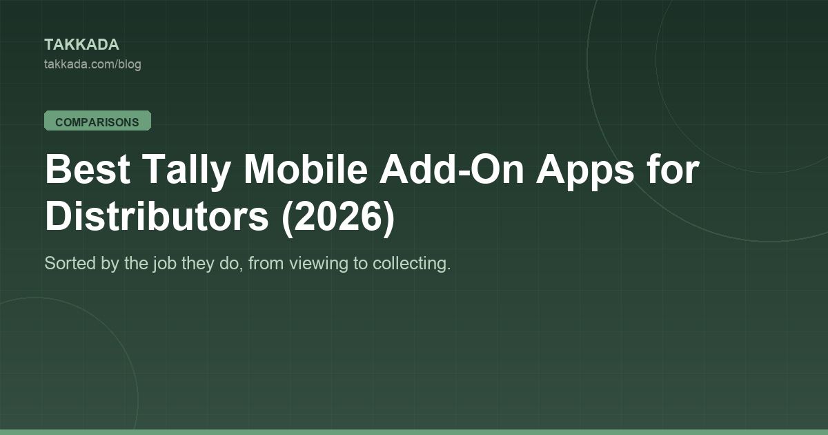 Best Tally Mobile Add-On Apps for Distributors (2026)